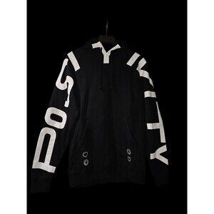 Dolan Twins DT Hoodie Spread Positivity Black White Cotton Blend Small Unisex
